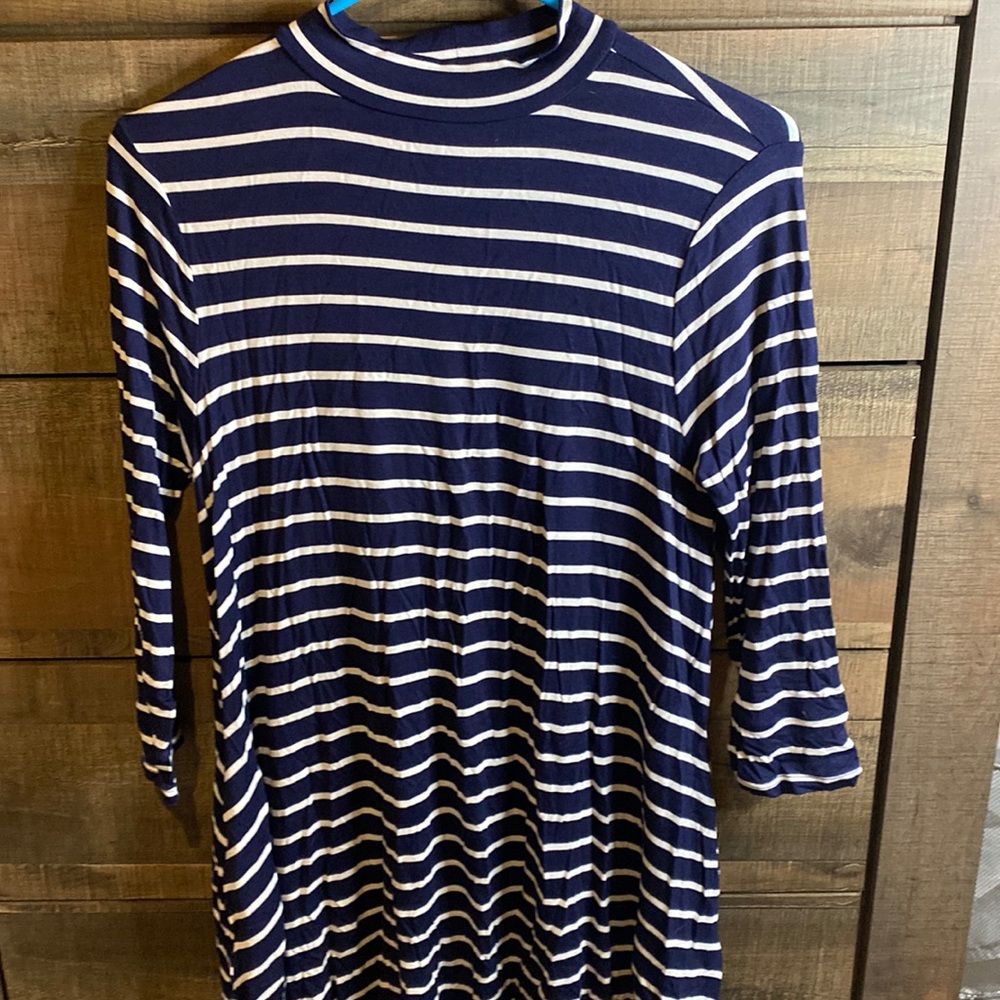 Blue/White stripped dress